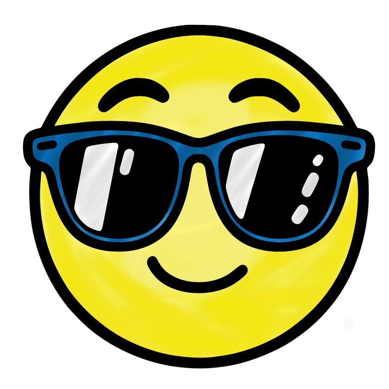 emoji with sunglasses