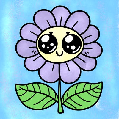 flower with eyes