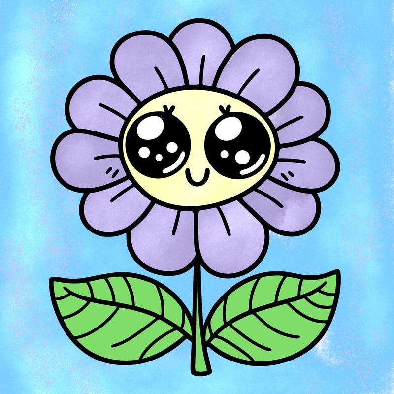 flower with eyes