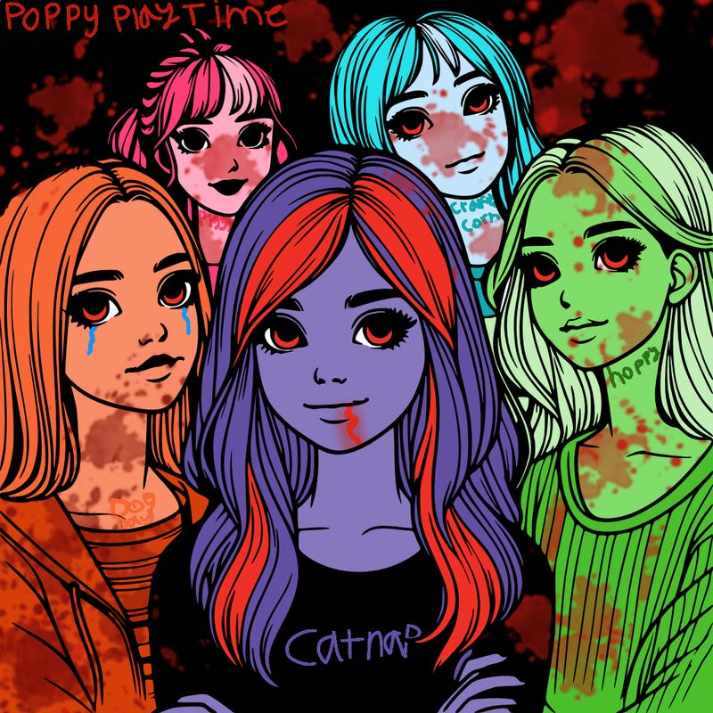 a group of realistic girls