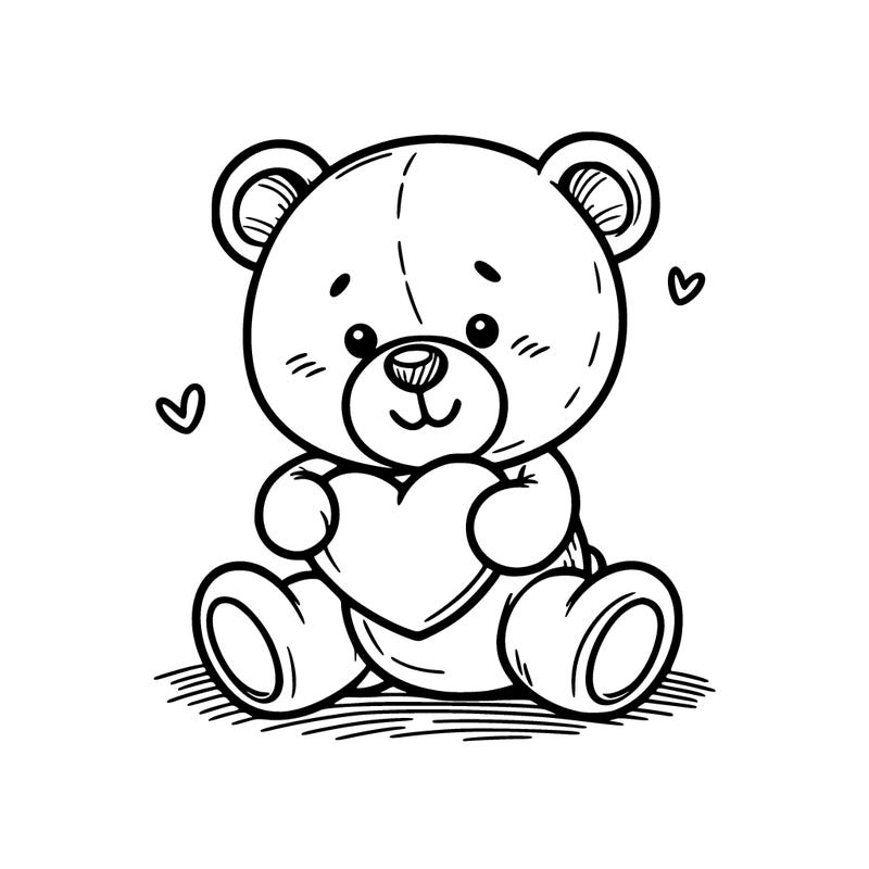 teddy bear in love