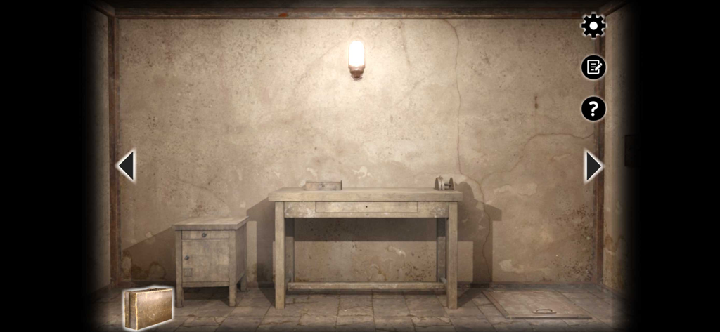 Haven - Escape Room Game - Atmospheric room with a wooden desk and side table in Haven Escape Room Game