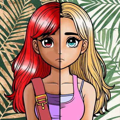 realistic girl split