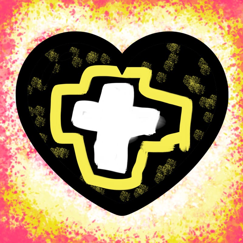 a blank heart