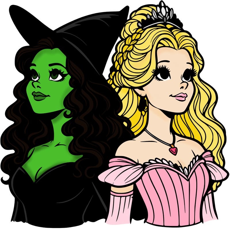 'elphaba and glinda (realistic)