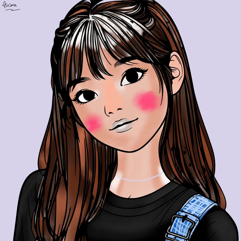 a realistic korean teenage girl