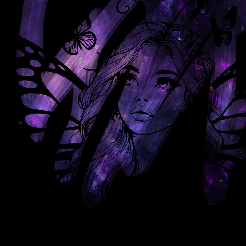 butterfly fairy realistic girl