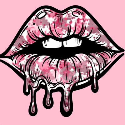 lips that look realistic and drip