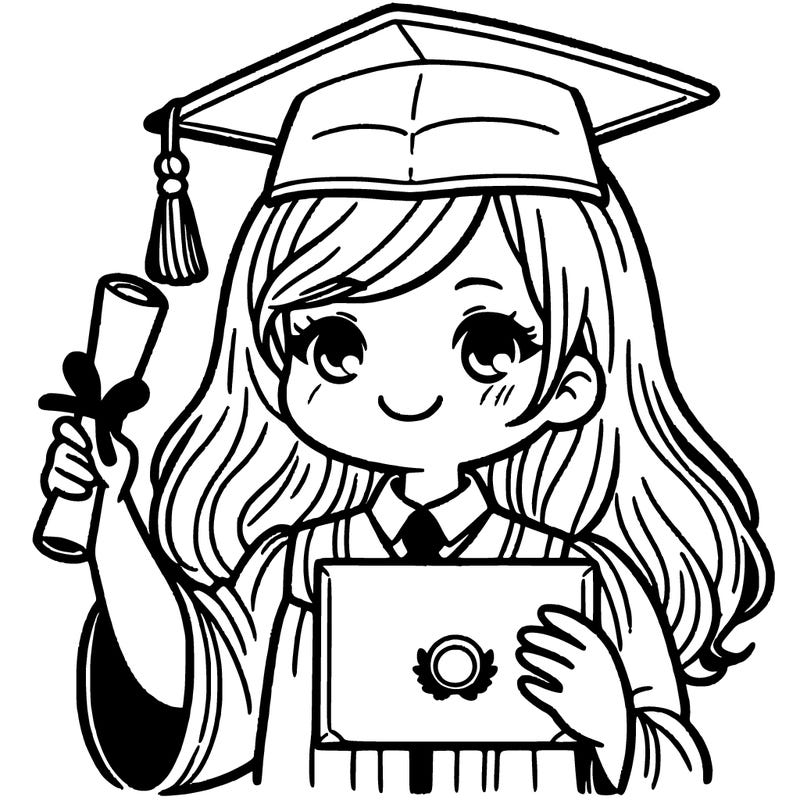 a girl graduating from college