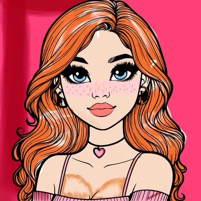 realistic pretty girl