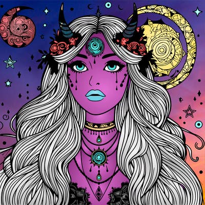 realistic mystical girl