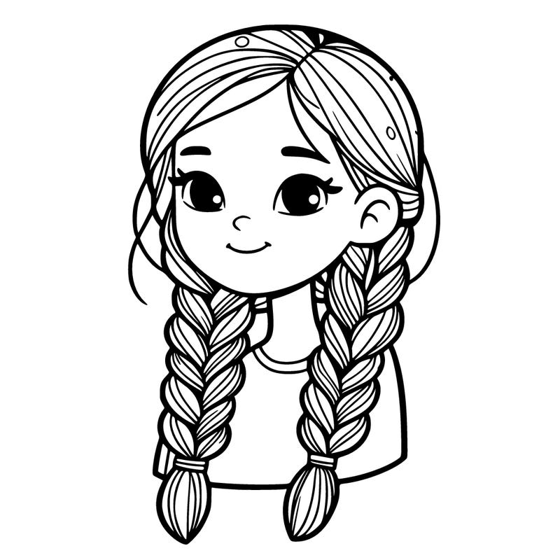 girl with braids