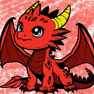 fierce baby night dragon