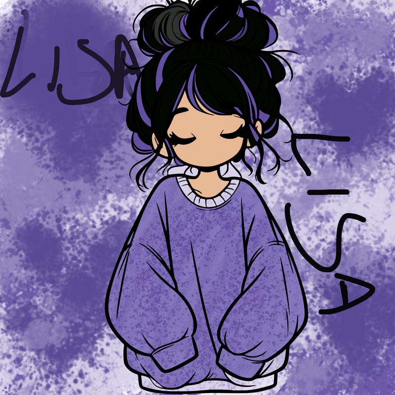 girl with baggy sweatshirt and messy bun
