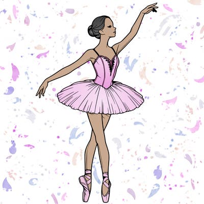 realistic ballerina