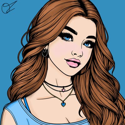 detailed realistic girl