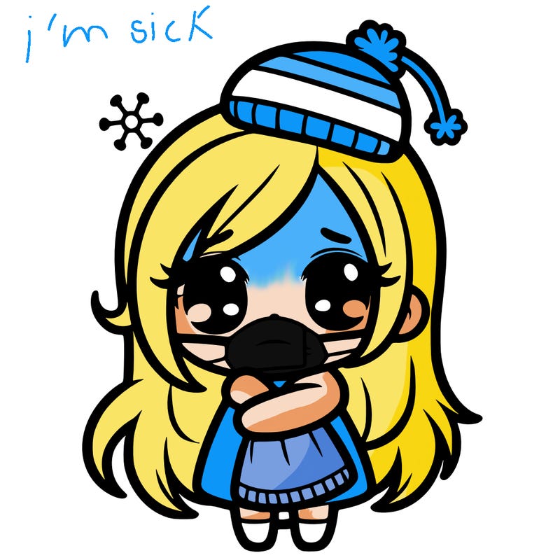 cute sick girl