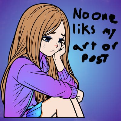 a realistic girl with depression