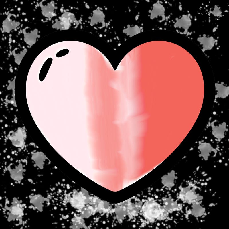 a blank heart