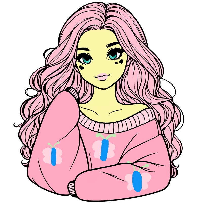 a beautiful girl in a big sweatshirt