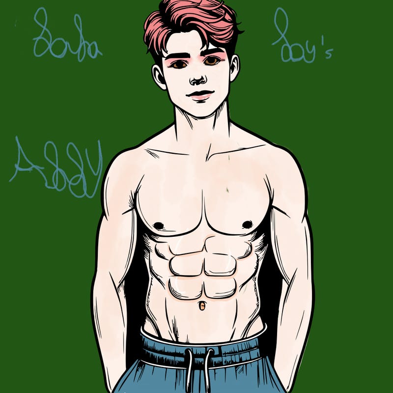 realistic boy with a git body and abs