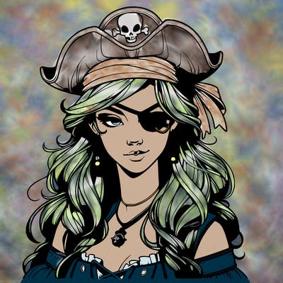 realistic pirate that’s a girl