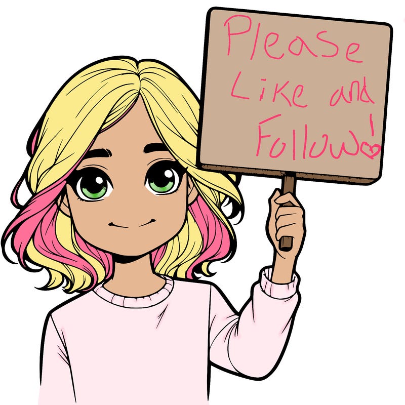 realistic girl holding up a sign