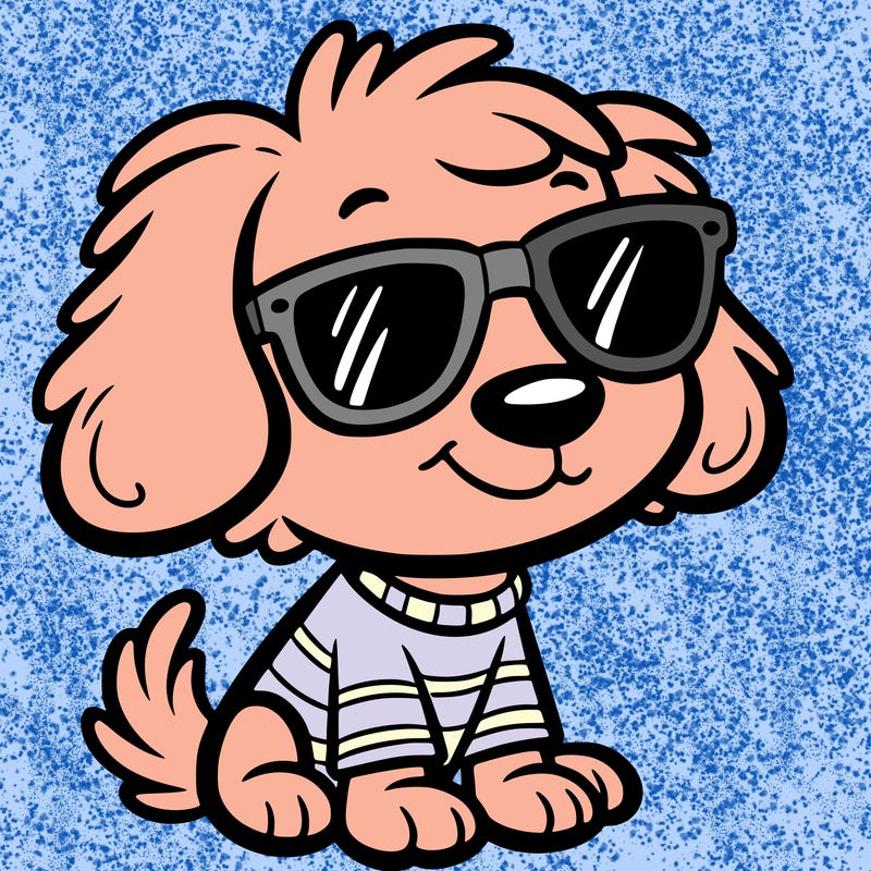 dog with sunglasses
