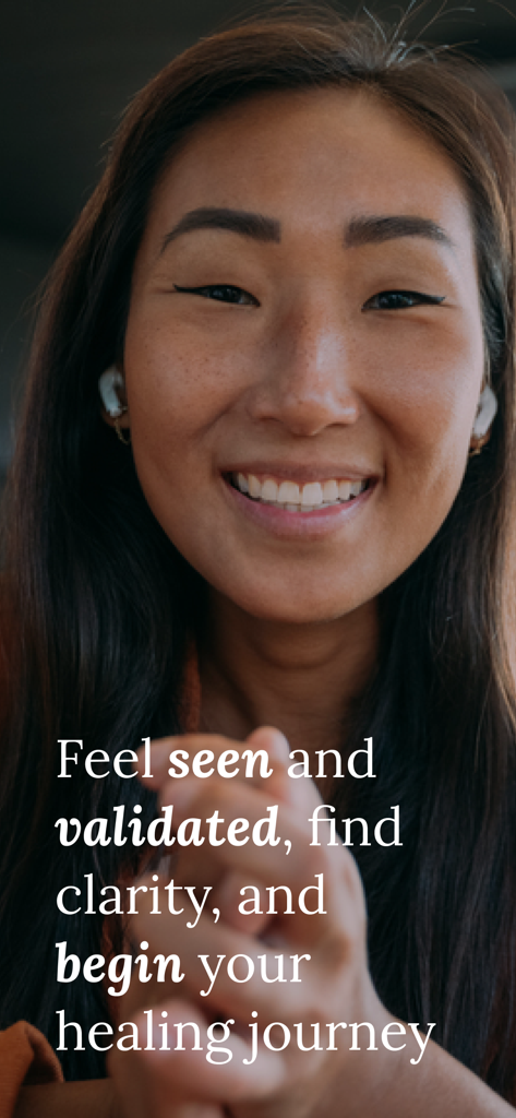 Noble. - A smiling woman with text about starting a mental health healing journey