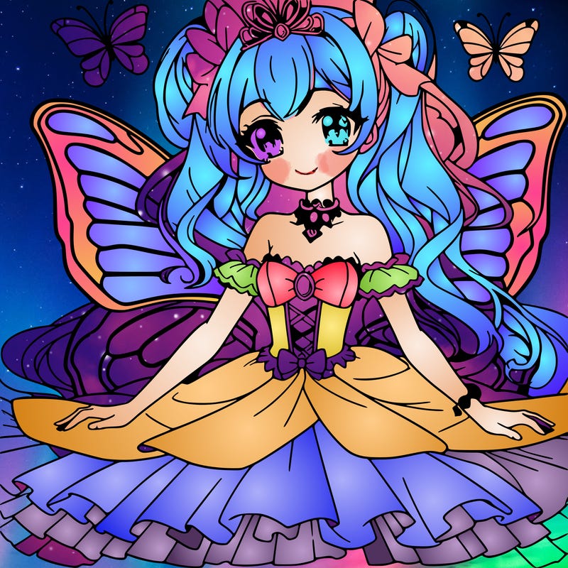 anime princess butterfly