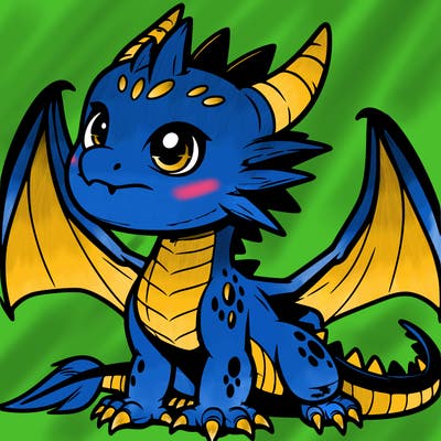 fierce baby night dragon