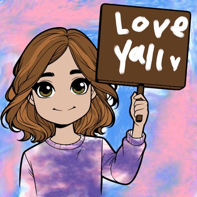 realistic girl holding up a sign