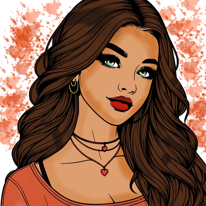 detailed realistic girl