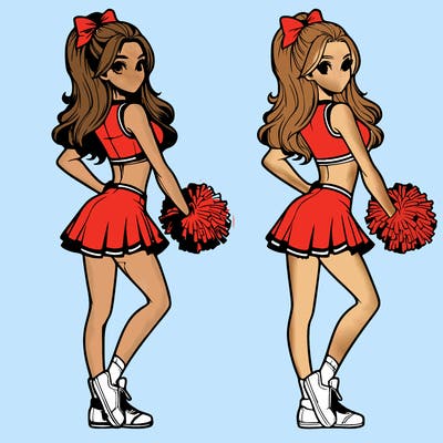 realistic cheerleader