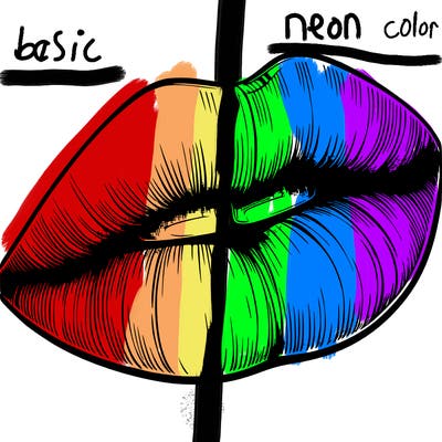 realistic lips