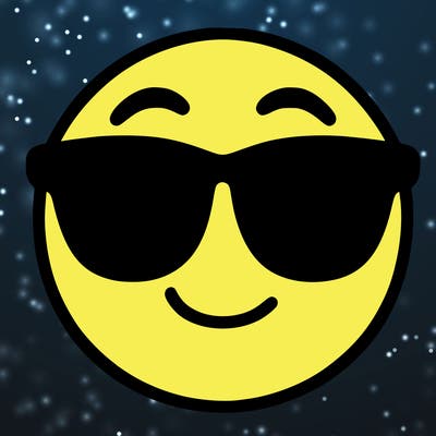 emoji with sunglasses