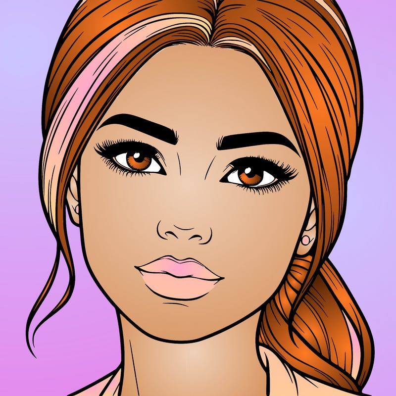realistic woman’s face
