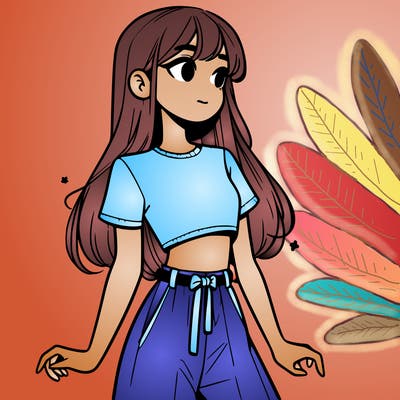 girl in a cute crop top