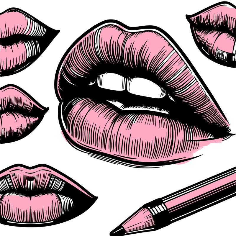 realistic  lips