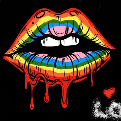 lips that look realistic and drip