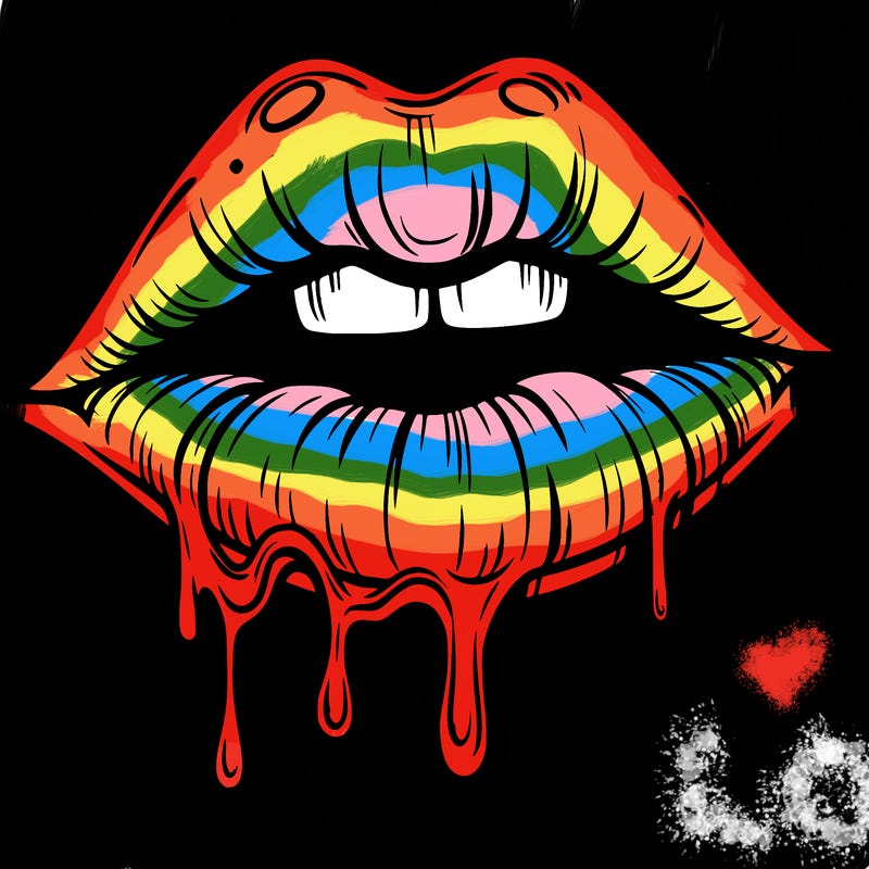 lips that look realistic and drip