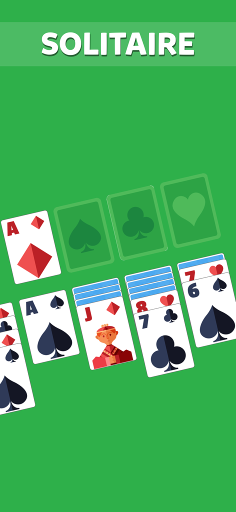 Offline Games: No WiFi Fun - Jugabilidad del juego de cartas Solitario en la app Juegos sin conexión