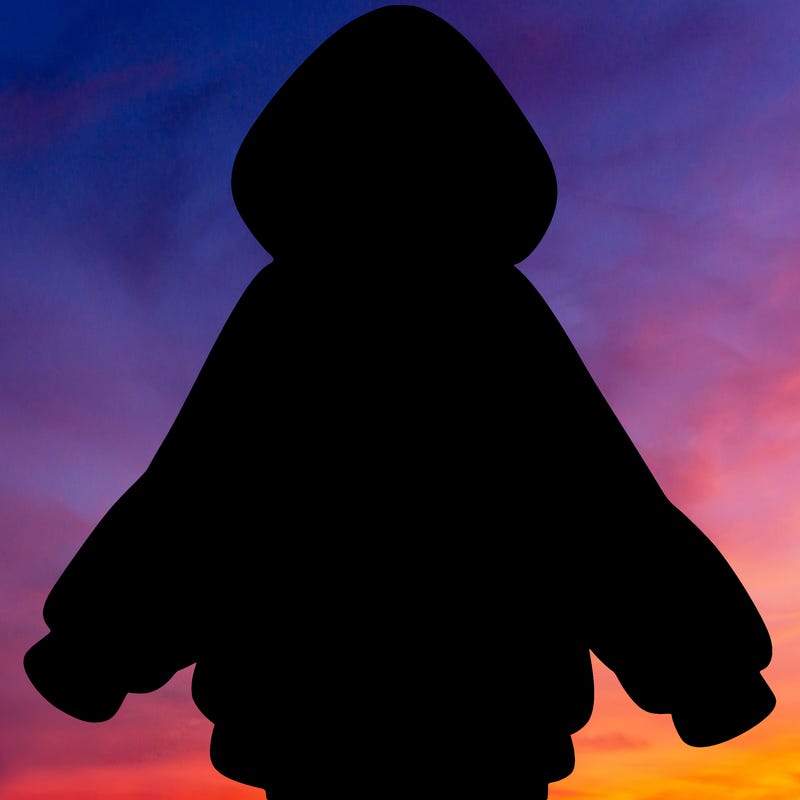 girl in oversized hoodie