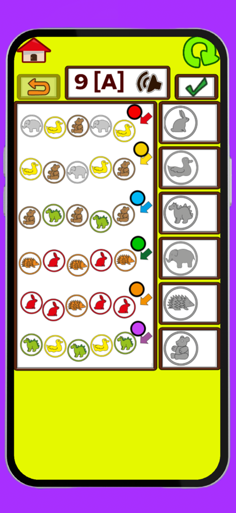 Skills school - Skills school educational game with animal matching and sequencing tasks