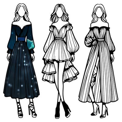 fashion models dresses