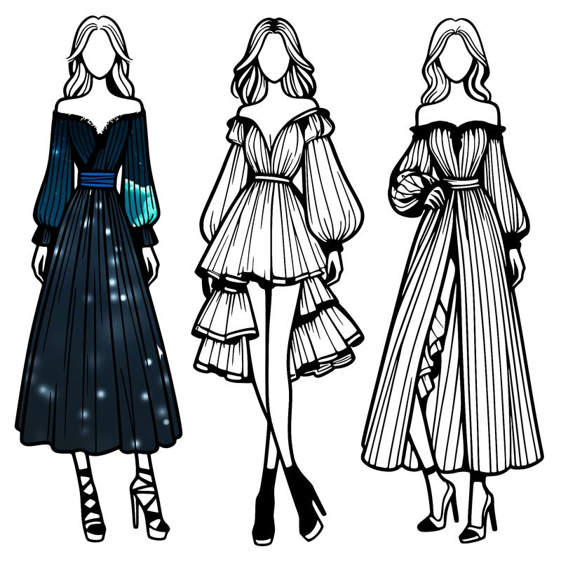 fashion models dresses