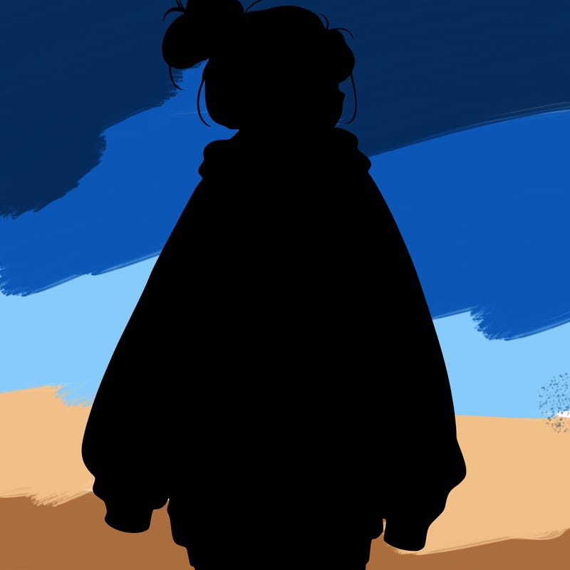 realistic girl with a oversized sweatshirt on and a bun