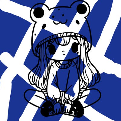 a girl wearing a frog hat and some frog socks