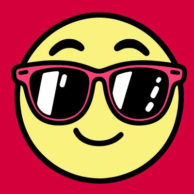 emoji with sunglasses