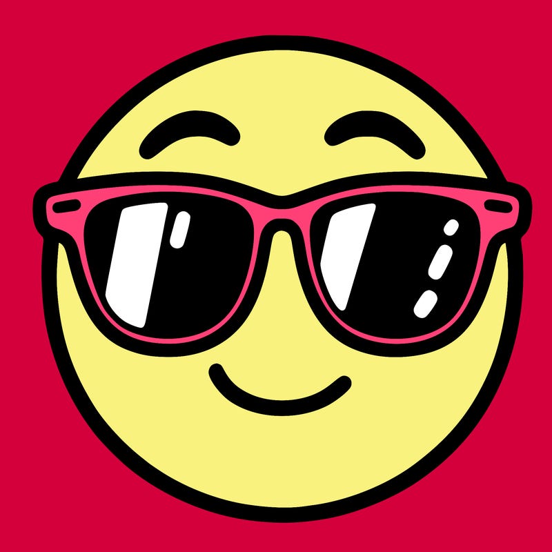 emoji with sunglasses